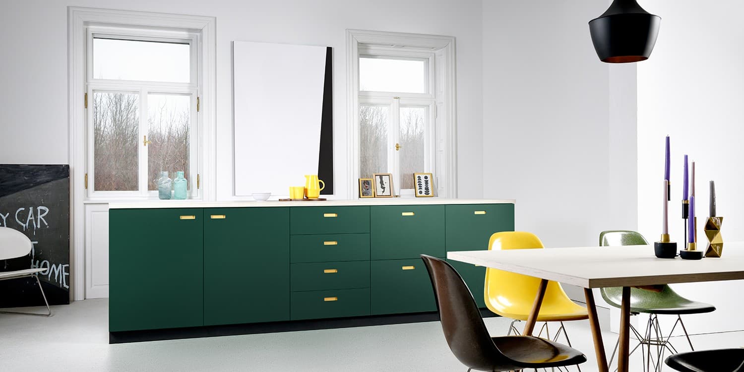 70er Jahre-Küchendesign neu in Szene gesetzt
